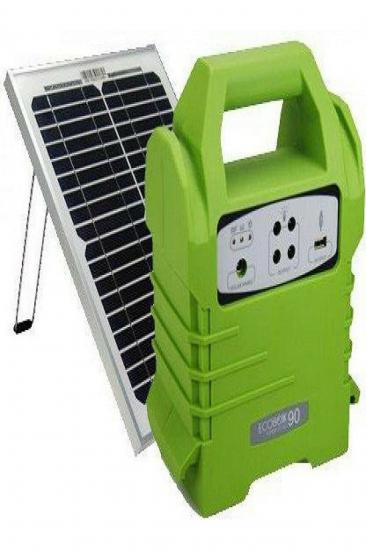 ECOBOXX 90 Watt Taşınabilir Solar Sistem ve Aydınlatma Paketi