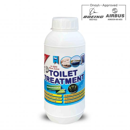 H-220 KONSANTRE  TUVALET ATIK SU TANKI  KİMYASALI (MAVİ SU) 1 Litre